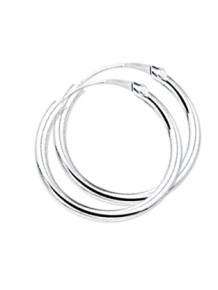 Zilveren klapcreolen