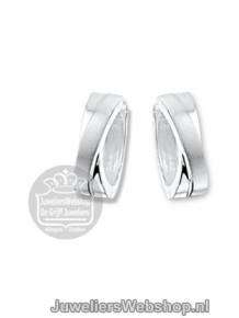 Zilveren Creolen Klapcreolen mat/glans 13.22908