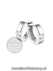 Zilveren Creolen Klapcreolen zirkonia 13.22938