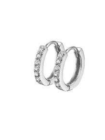  Zilveren Creolen Klapcreolen zirkonia 13.22943