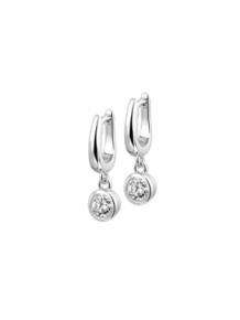 Zilveren klapcreolen