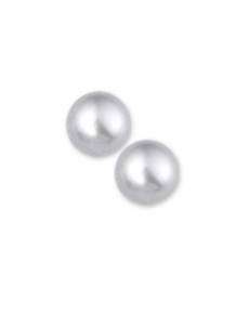 Zilveren oorknoppen met Parel 8mm