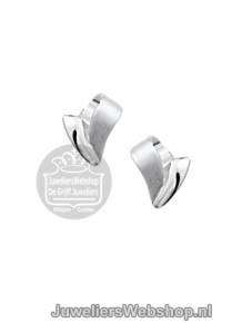 Zilveren oorknoppen mat-glanzend