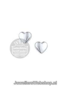 Zilveren Oorknoppen hartje glimmend 1323162