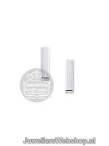 Zilveren Oorknoppen staafje glimmend 1323178