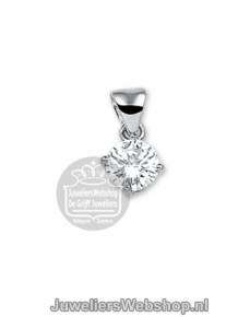 Zilveren klap creolen