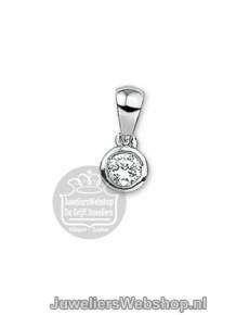 Zilveren klap creolen