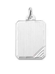 Zilveren Graveerplaat