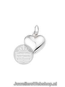 Zilveren Bedel Hart Hanger 1323393