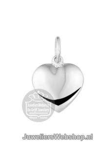 Zilveren klap creolen