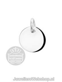 Zilveren Graveerplaatje Rond 1327107