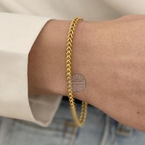 Fjory Gouden Fantasie Gourmet Armband 40-FGV0319