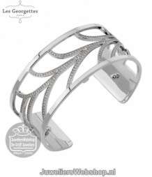 les georgettes les precieuses armband courbe zilver