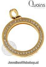 Quoins Hanger QHO-16-G 33mm Large Verguld Swarovski