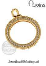 Quoins Hanger QHO-16-G 29mm Medium Verguld Swarovski