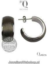 Quoins Oorbellen ZEM-02-ED Exclusive Creolen Zilver