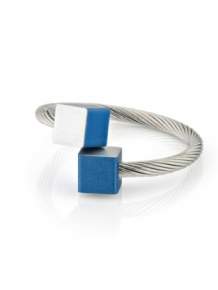 Clic Ring R4B blauw kubus