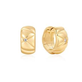 Ania Haie Gold Kiss Hoops E057-05G