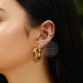 Ania Haie Four-Pedal Ear Studs E064-01G