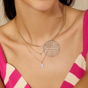 Ania Haie Collier Pavé Pendant N064-01G