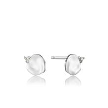 Ania Haie E017-01H Crush Disc Ear Studs Zilver