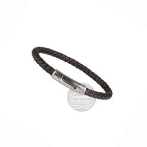 Aze Jewels Iron Single String Brown Armband AZ-BL004-B-195