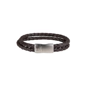 Aze Jewels Iron Double Shot Brown Armband 21 cm AZ-BL006-B-210