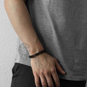 Aze Jewels Gourmette Full Flat - Noir AZ-BM001-B-195