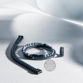 Aze Jewels Double V - Noir AZ-BM003-B-195