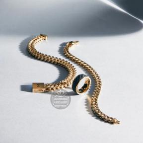 Aze Jewels Double V - Dore AZ-BM003-C-195