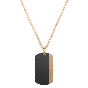 Aze Jewels Necklace Dogtag - Dore Collier 70+10cm AZ-NL001-B-080