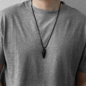 Aze Jewels Necklace Triangle - Noir AZ-NL003-B-070