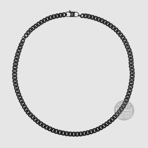 Aze Jewels Necklace Gourmette Eight Noir AZ-NL006-B-060