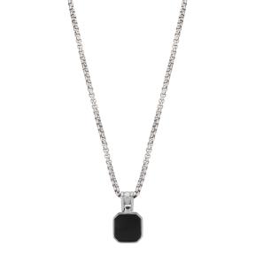 Aze Jewels Necklace Rolo Onyx Rocks - AZ-NL010-A-060