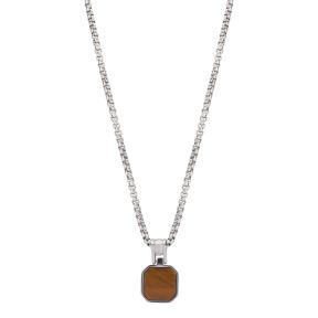 Aze Jewels Necklace Rolo Tiger Rocks - AZ-NL011-A-060