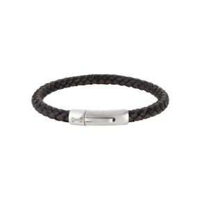 Aze Jewels Iron Single String Black Brown Armband AZ-BL004-H-195