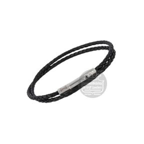 Aze Jewels Iron Double Slim String Black Armband AZ-BL027-A-195