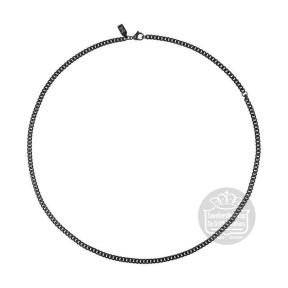 Aze Jewels Necklace Gourmette Four Noir AZ-NL017-B-060