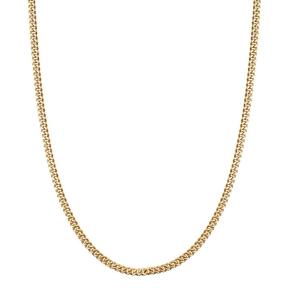 Aze Jewels Necklace Gourmette Four Dore AZ-NL017-C-060
