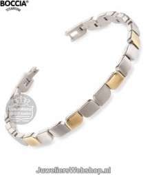 boccia 03007-02 dames armband bicolor titanium