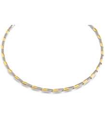 boccia 08004-02 collier titanium goud-zilverkleurig
