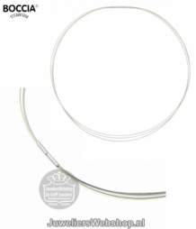 0804-02 boccia collier staaldraad met titanium sluiting