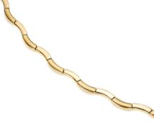 Boccia 0844-06 Collier Titanium verguld