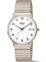 boccia 3660-01 horloge titanium stationsklok
