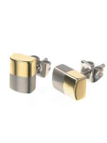 boccia 0509-03 oorknoppen bicolor titanium