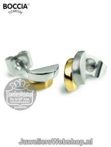 boccia oorknop 0552-03 bicolor titanium