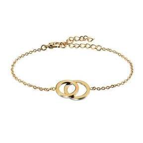 Boccia Figura Armband 03019-02 Titanium Verguld