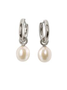 Boccia 05068-01 Creolen Titanium met Parel