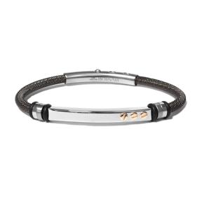 Borsari Armband Audace Acciaio Staal met goud brstau05nl