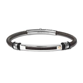 Borsari Armband Audace Acciaio Staal met goud brstau06nl